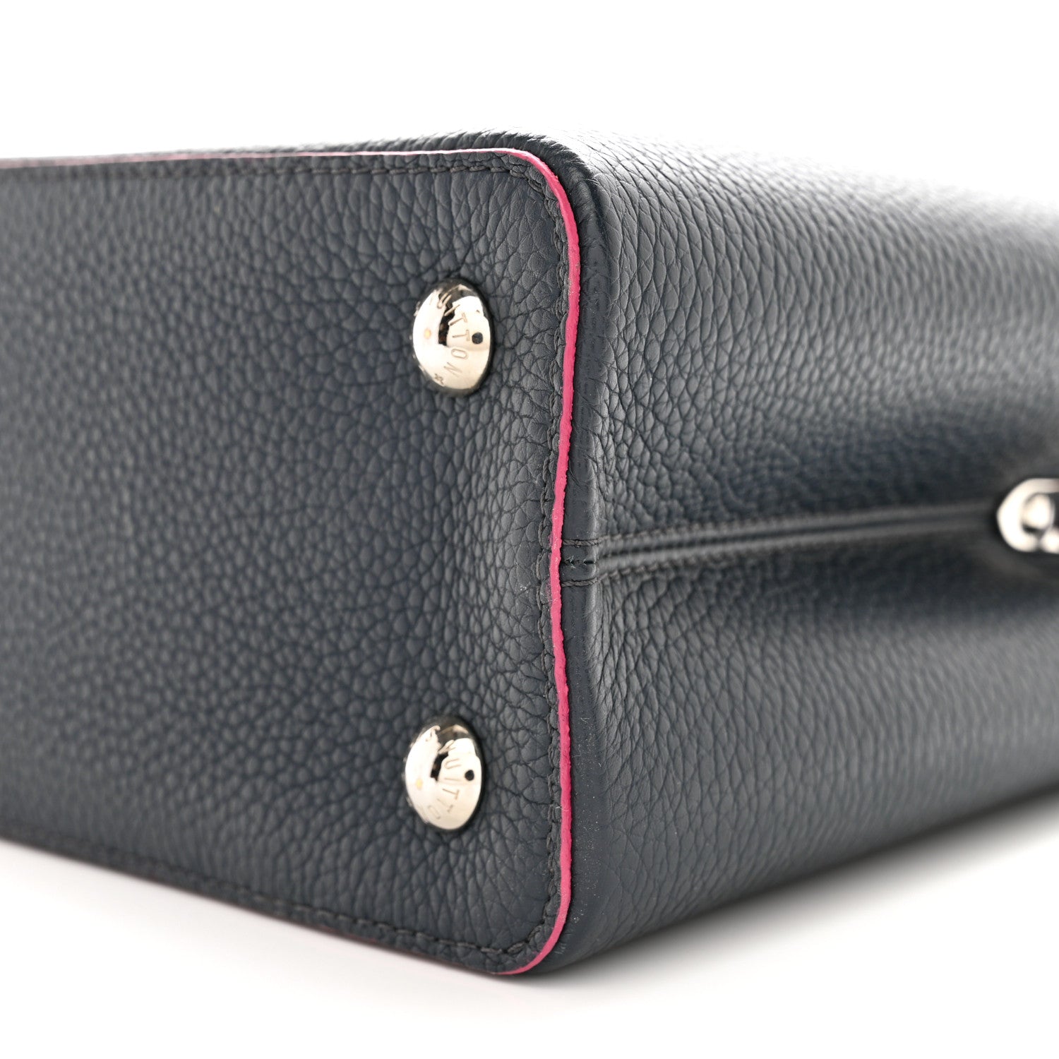 Louis Vuitton Taurillon Capucines PM Cobalt Fuchsia 9 of 12