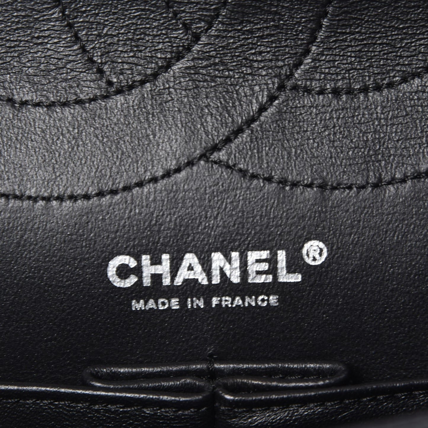 Distressed Lambskin Quilted 2.55 Reissue 227 Flap Dark Silver