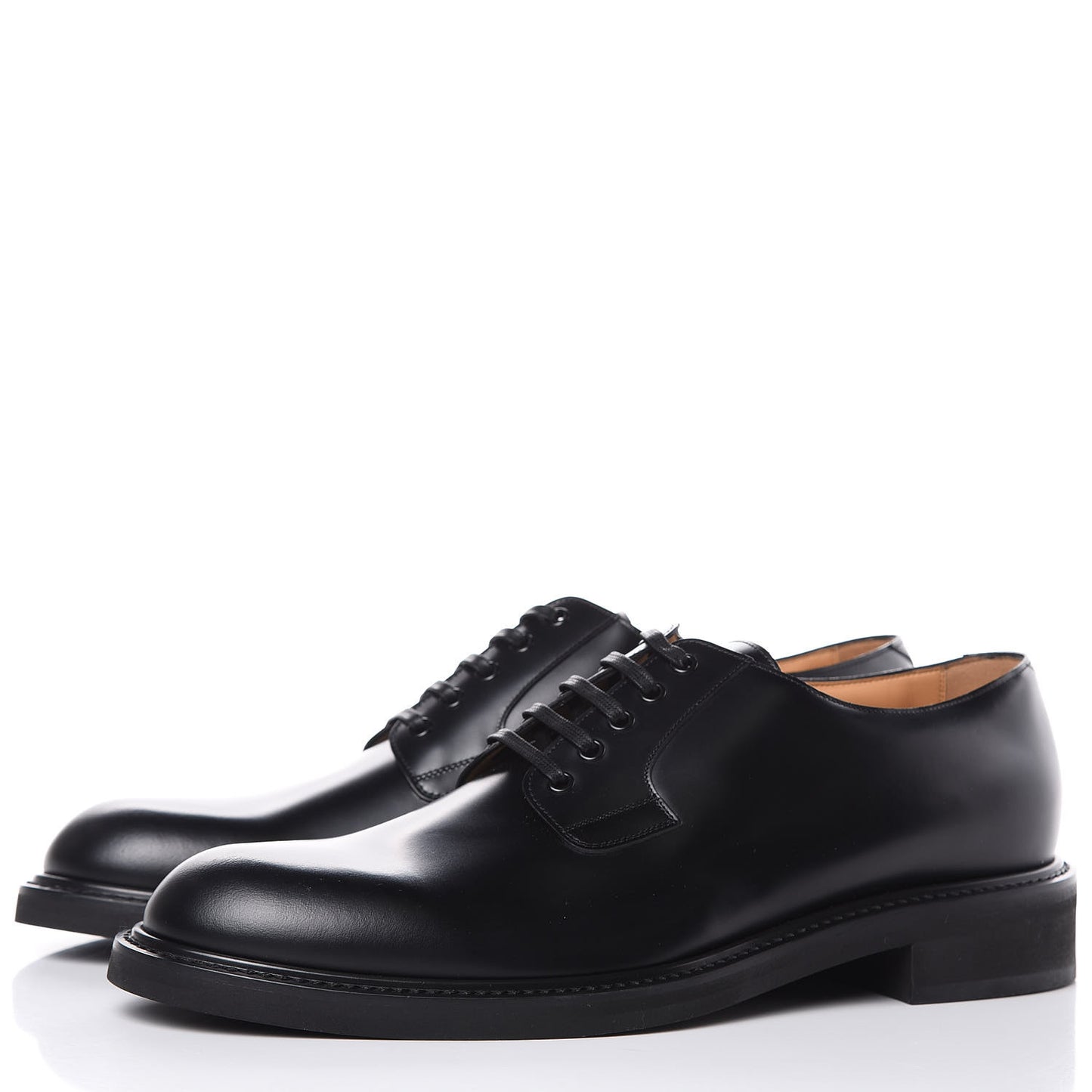 Calfskin Mens Uniforme Derby Relax 10 Black