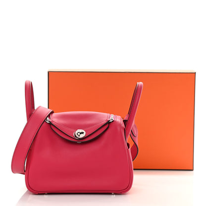 Hermes Swift Verso Mini Lindy 20 Framboise Rouge Sellier 12 of 12