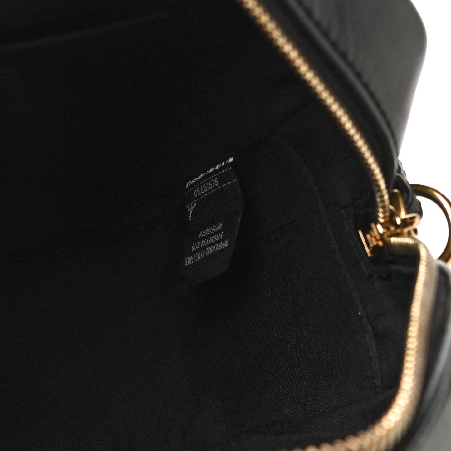Glazed Fabric Vitello Century FF 1974 Stamp Patch Camera Case Mogano Panna Black
