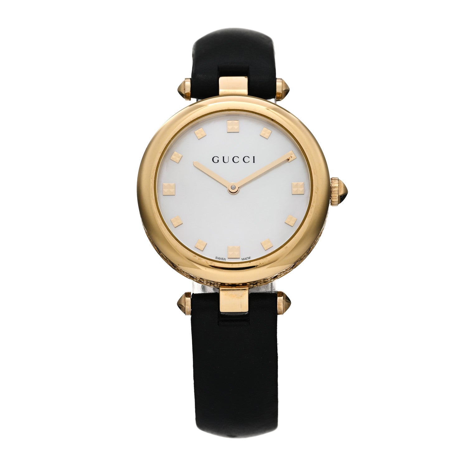 Gucci Stainless Steel Calfskin Mother of Pearl 32mm Diamantissima Quartz Watch 1 of 4