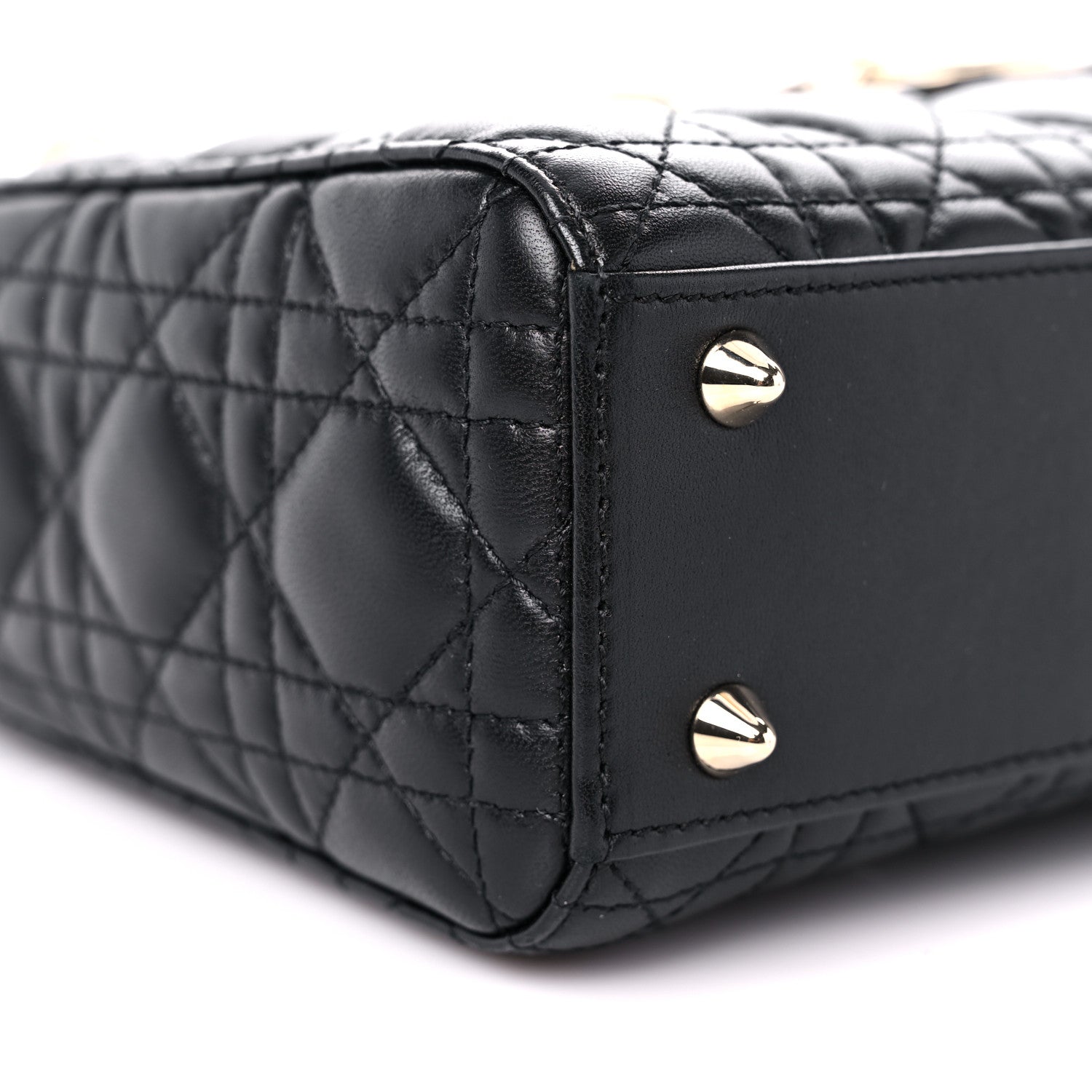 Christian Dior Lambskin Cannage Small My ABCDior Lady Dior Black 8 of 11