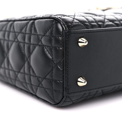 Christian Dior Lambskin Cannage Small My ABCDior Lady Dior Black 8 of 11