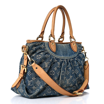 Louis Vuitton Denim Neo Cabby MM Blue 3 of 24