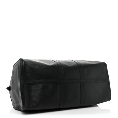 Louis Vuitton Epi Keepall 55 Black 4 of 14