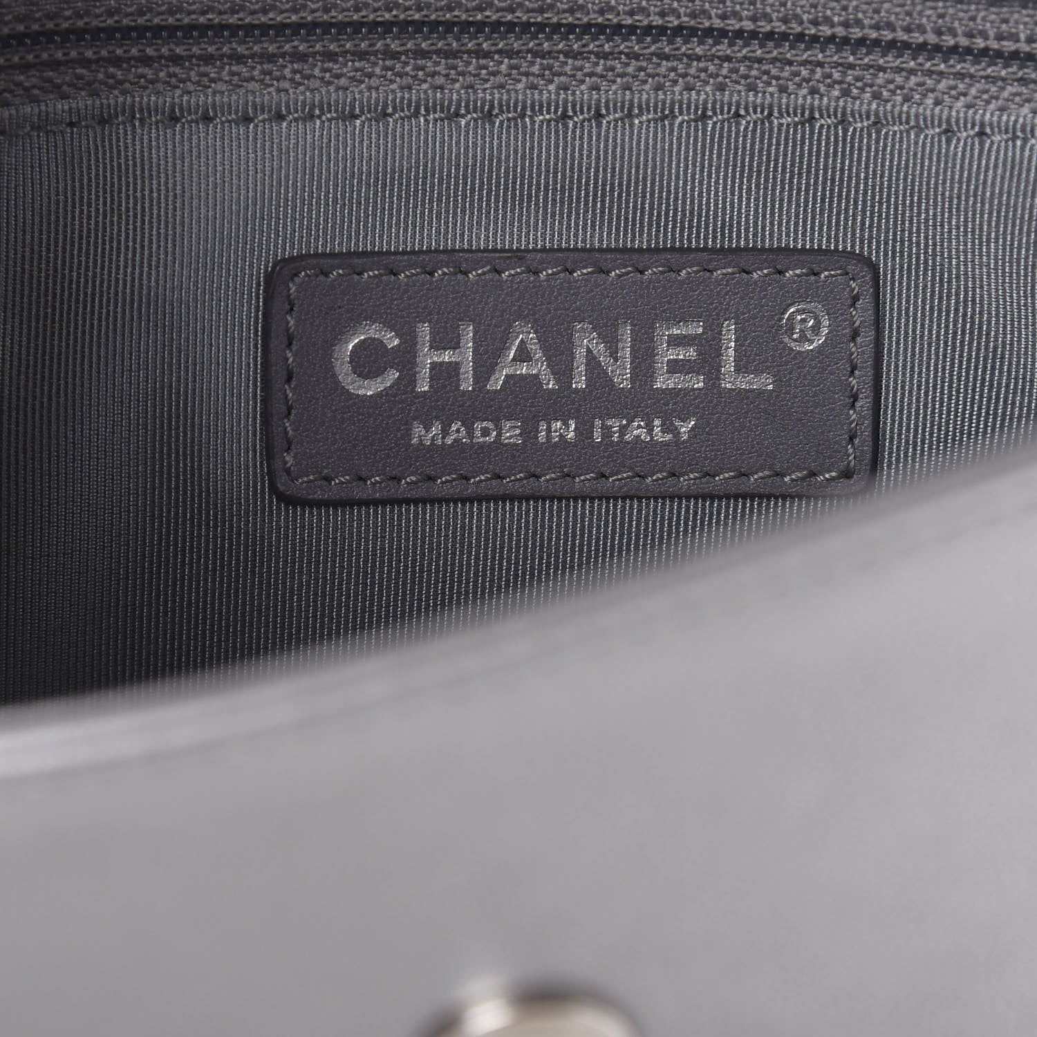 Chanel Metallic Sheepskin Chevron Quilted Medium Vintage Mademoiselle Flap Silver 6 of 14
