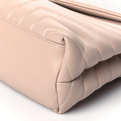 Saint Laurent Calfskin Y Quilted Monogram Medium Loulou Chain Satchel Rose Antic 9 of 9