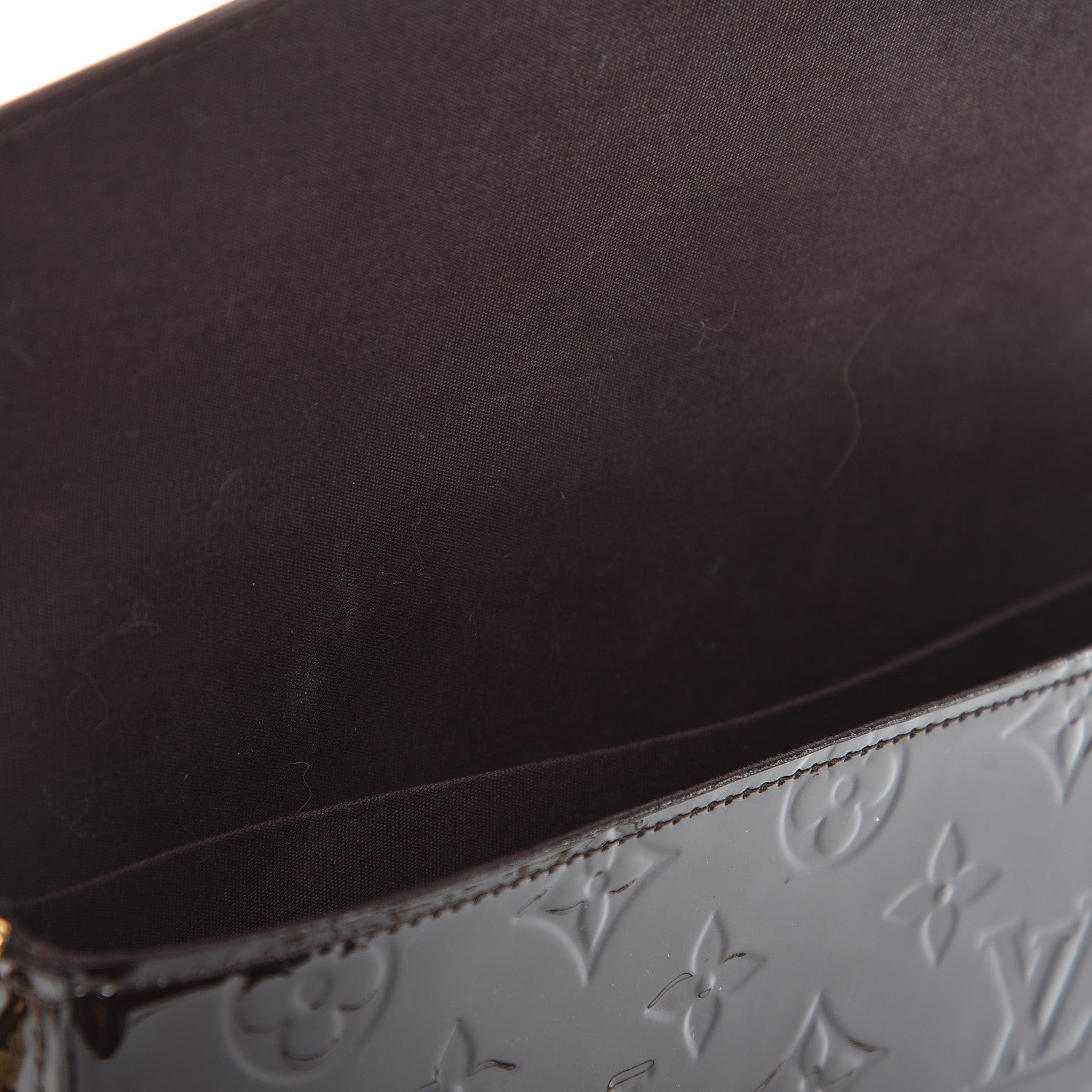 Louis Vuitton Vernis Pochette Felicie Chain Wallet Amarante 7 of 9