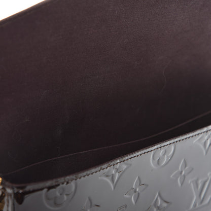 Louis Vuitton Vernis Pochette Felicie Chain Wallet Amarante 7 of 9