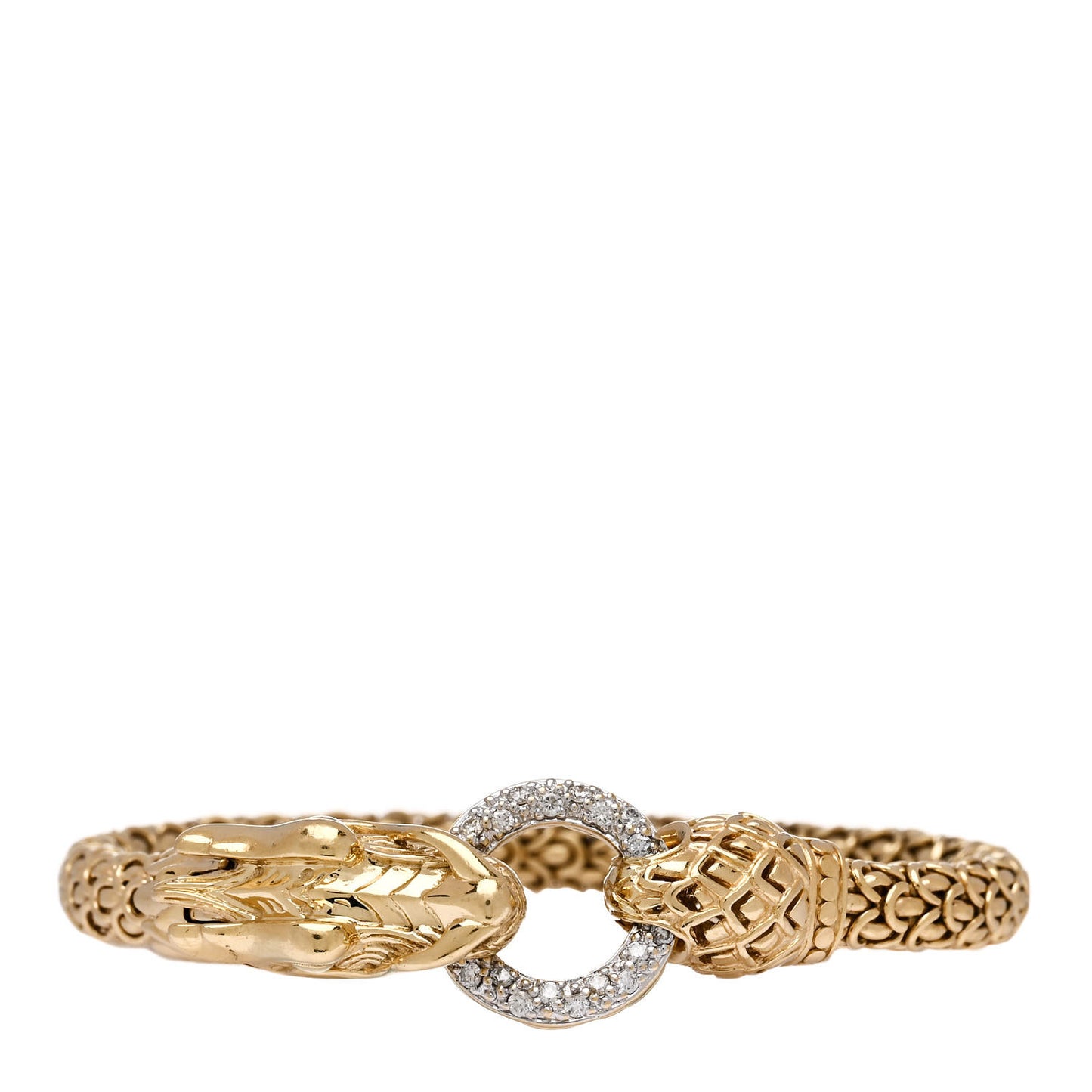 18K Yellow Gold Diamond Legends Naga Bracelet