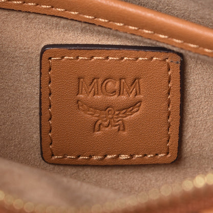 MCM Visetos Camera Crossbody Bag Cognac 8 of 14