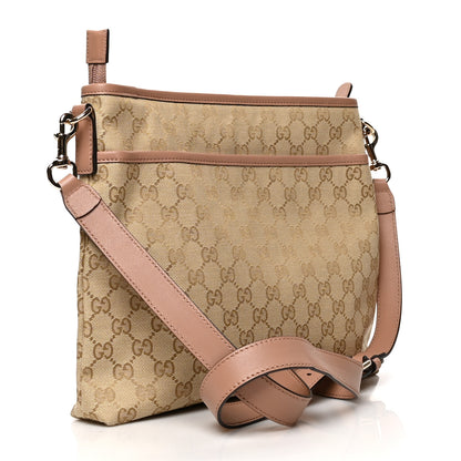 Gucci Monogram Medium Flat Messenger Bag Pink 2 of 11