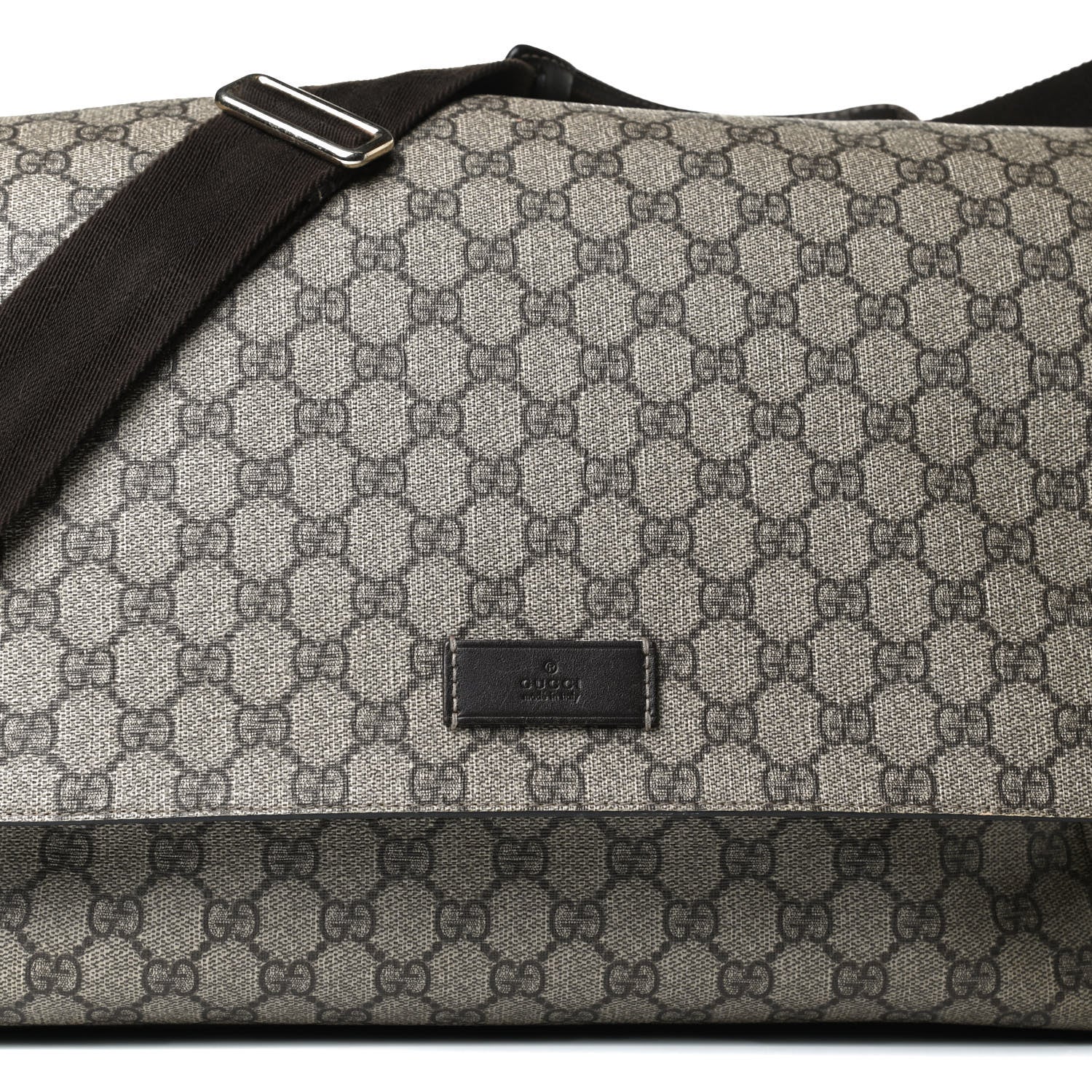 Gucci GG Plus Monogram Messenger Diaper Bag Dark Brown 9 of 17