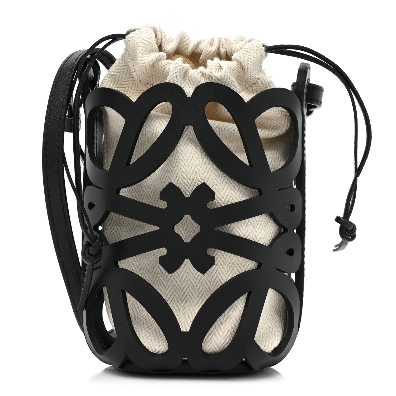 Loewe x Paula's Ibiza Cutout Anagram Pocket Crossbody Bag Black 1 of 8
