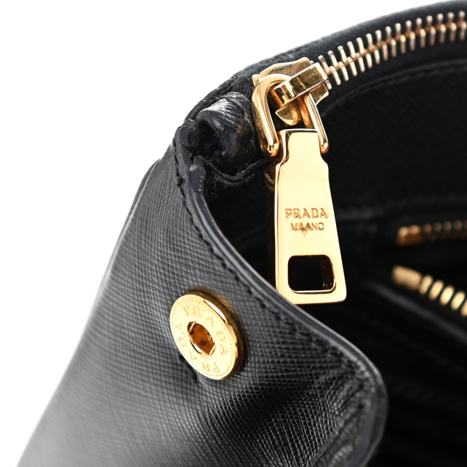 Prada Saffiano Medium Galleria Double Zip Tote Black 11 of 14