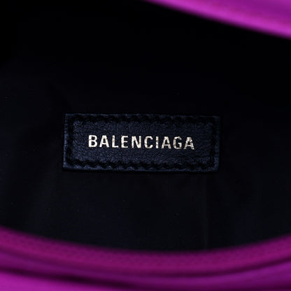 Balenciaga Sport Nylon Logo Embroidered Small Wheel Beltpack Fuchsia Black 6 of 9