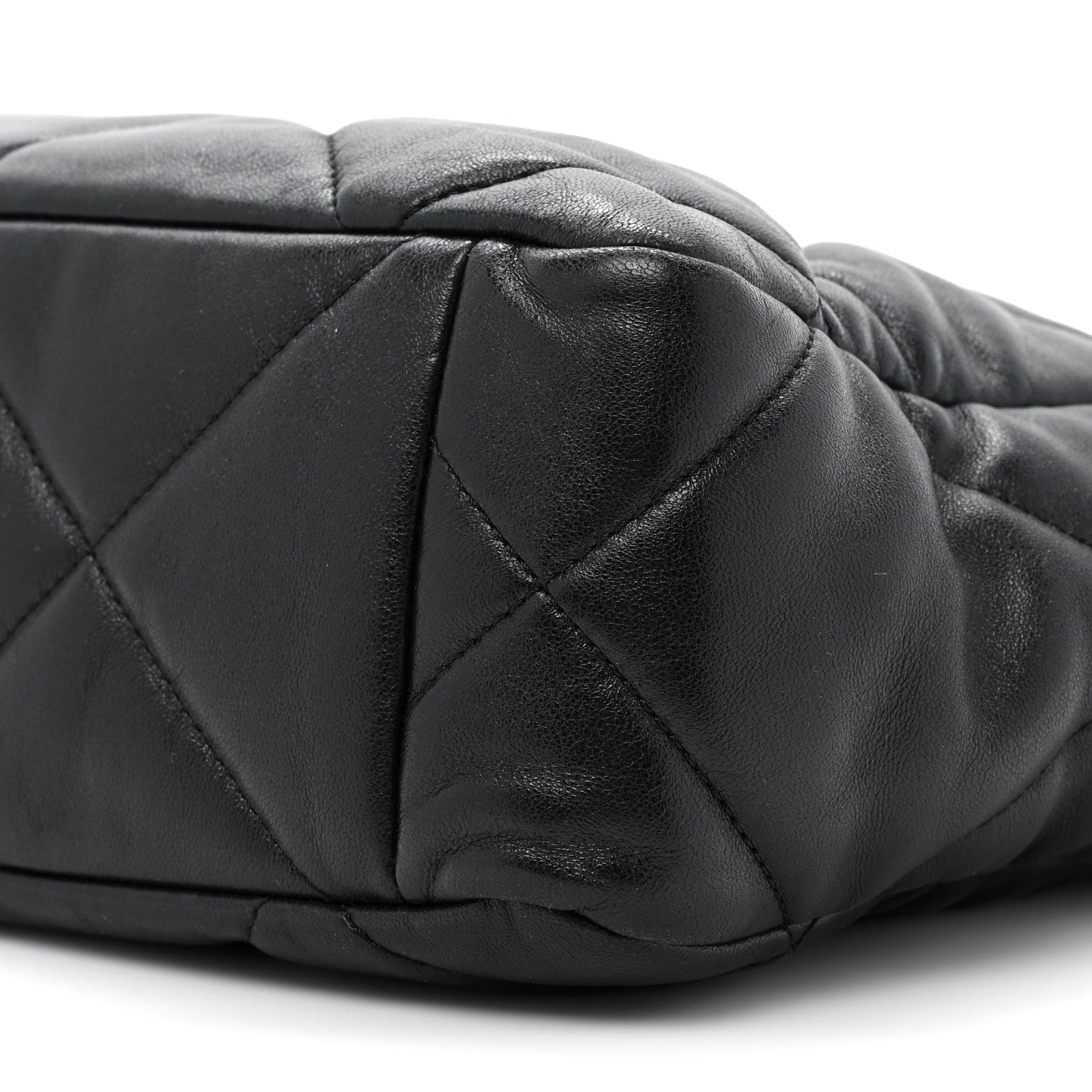 Chanel Lambskin Quilted Chanel 19 Shopping Bag Black 8 of 13