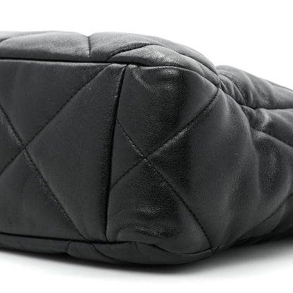 Chanel Lambskin Quilted Chanel 19 Shopping Bag Black 8 of 13