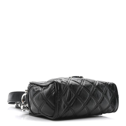 Marc Jacobs Natural Grain Calfskin Quilted The Softshot 21 Bag Black 4 of 10