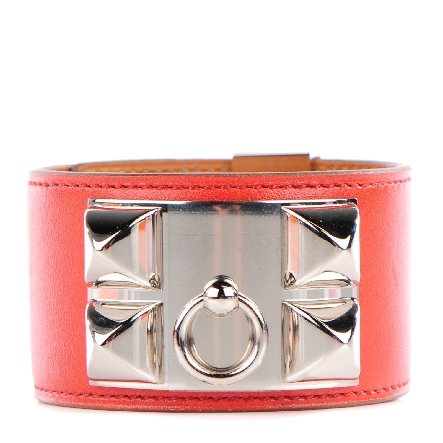 Hermes Box Collier de Chien CDC Bracelet L Sanguine 1 of 8