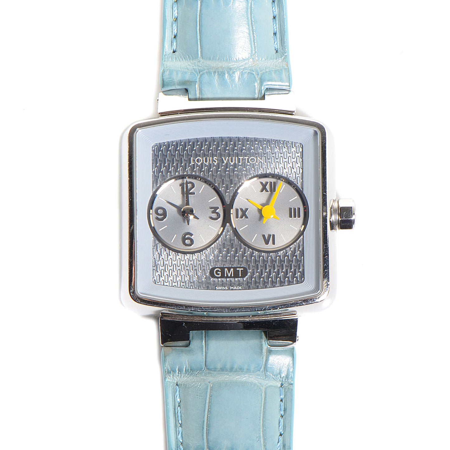Stainless Steel Alligator 33mm Speedy Quartz Watch Blue
