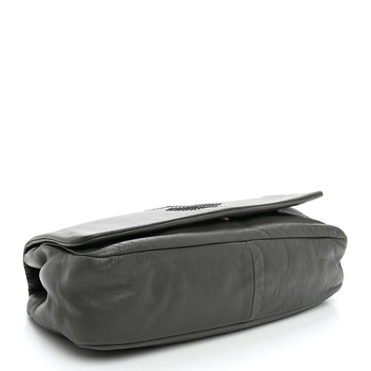 Chanel Lambskin Studded CC East West Flap Grey 3 of 11