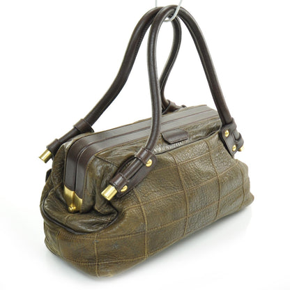 FASHIONPHILE SALVATOREFERRAGAMOLeatherStitchedGanciniBagBrown 3 of 7
