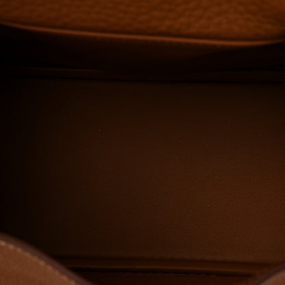 Hermes Taurillon Clemence Mini Lindy 20 Gold 5 of 10