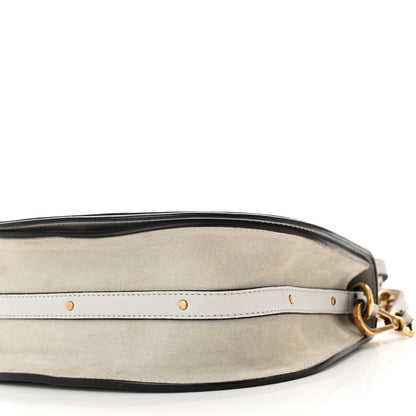 Chloe Calfskin Suede Medium Nile Bracelet Bag Cloudy Blue 9 of 9