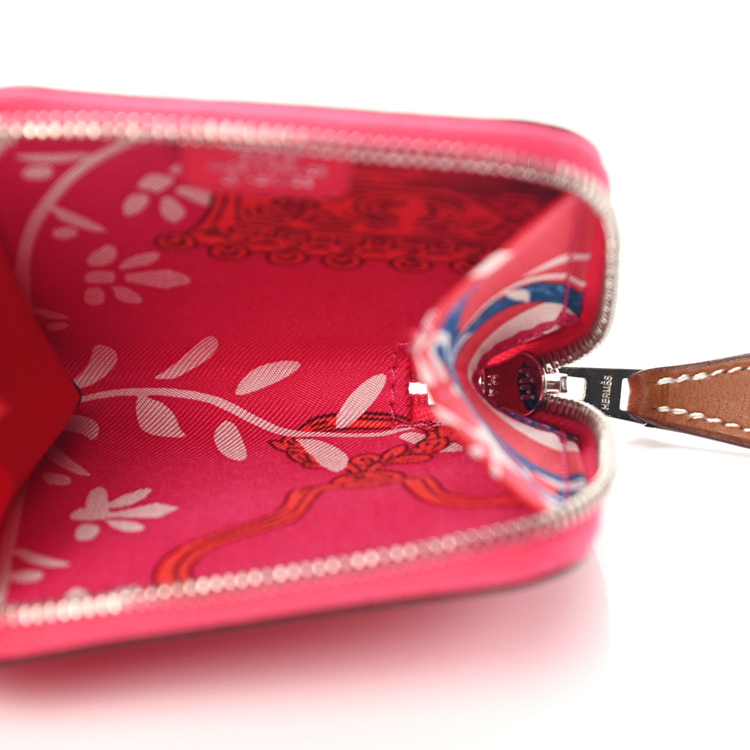 Hermes Epsom Silk'in Coin Purse Rose Mexico 5 of 8