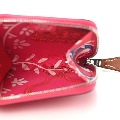 Hermes Epsom Silk'in Coin Purse Rose Mexico 5 of 8