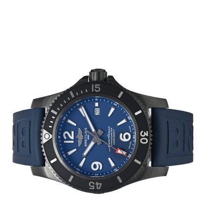 Breitling DLC Coated Stainless Steel Rubber 46mm Superocean Automatic Watch Blue M17368D71C1S1 2 of 5