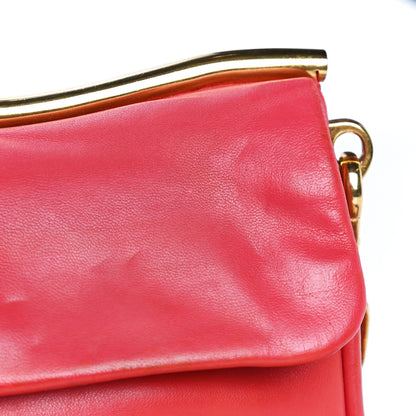 Miu Miu Nappa Shoulder Bag With Chain Red 18 of 20