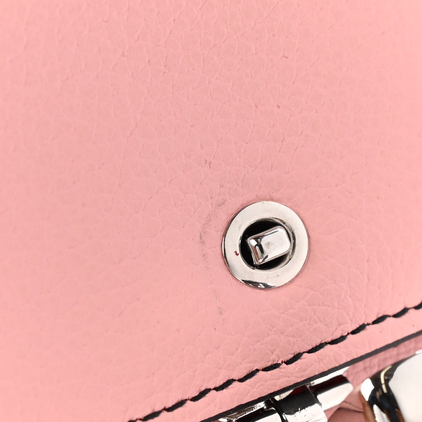 Calfskin Skull Continental Wallet Light Pink