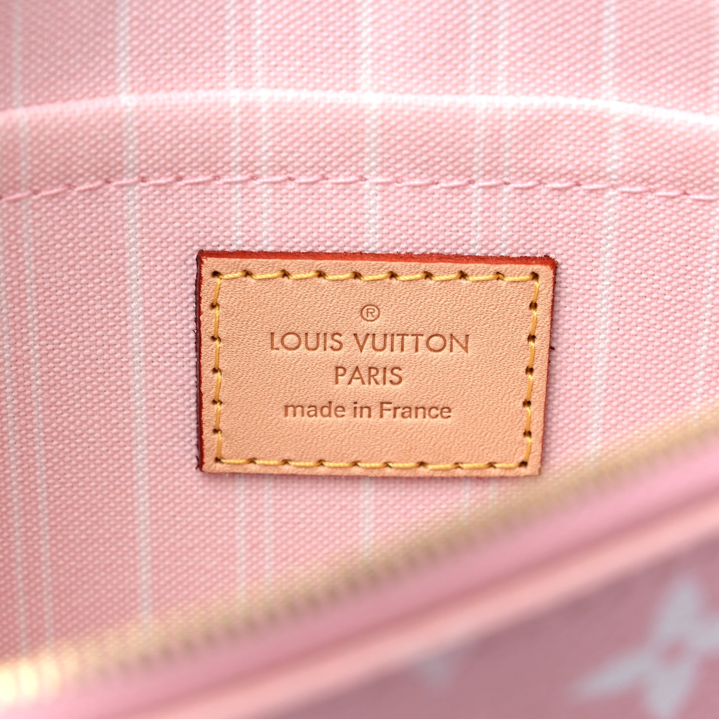 Monogram By The Pool Neverfull MM Pochette Light Pink