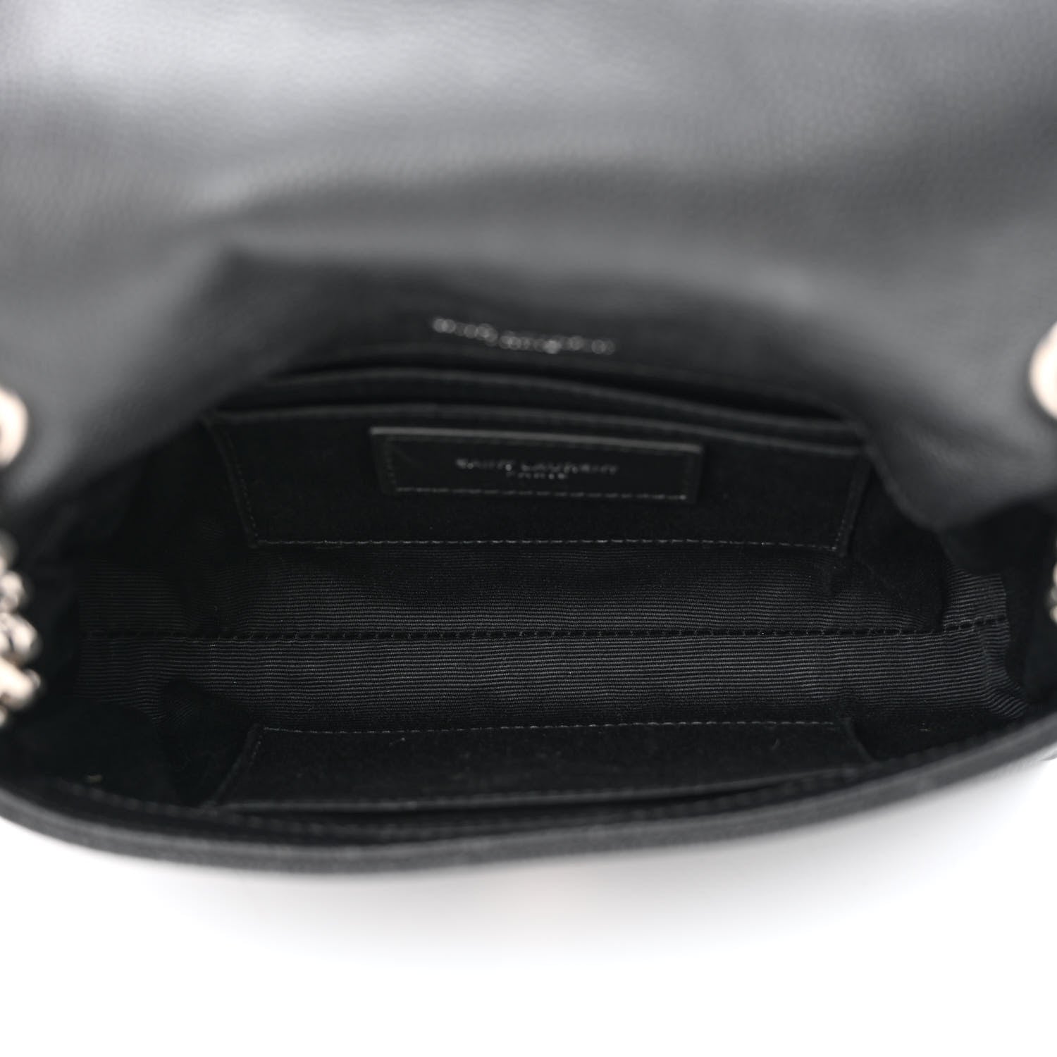 Saint Laurent Grain De Poudre Monogram Toy West Hollywood Fold-Over Bag Black 5 of 11