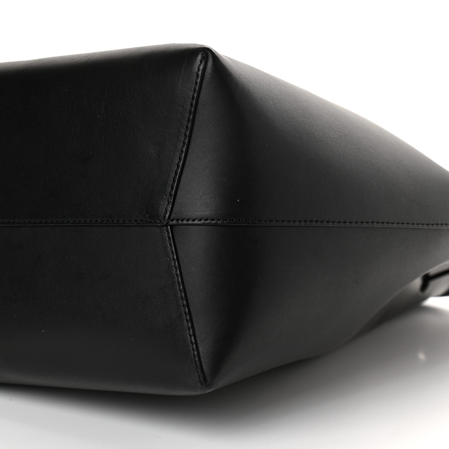 Mansur Gavriel Vegetable Tanned Calfskin Bucket Bag Black Flamma 10 of 13