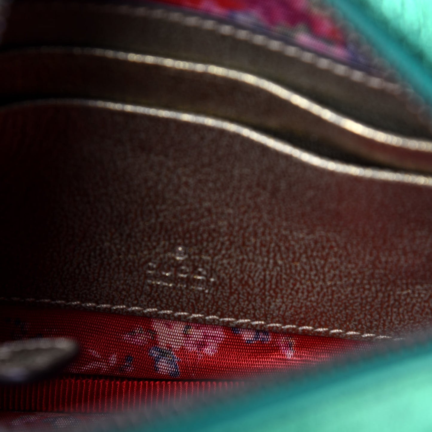 Laminated Nappa Trapuntata Mini Zumi Dome Shoulder Bag Rosso Jasmine Green Rame