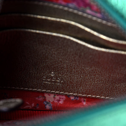 Gucci Laminated Nappa Trapuntata Mini Zumi Dome Shoulder Bag Rosso Jasmine Green Rame 8 of 13