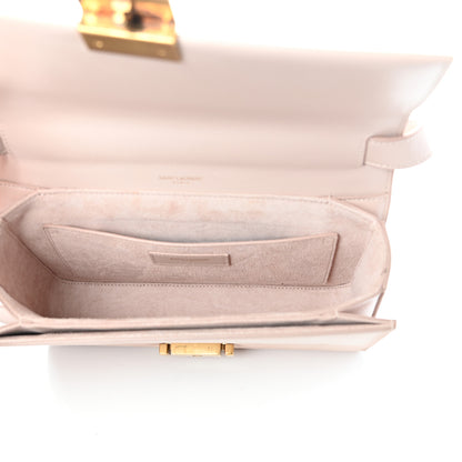 Saint Laurent Smooth Calfskin Suede Medium Bellechasse Bag Marble Pink 5 of 9