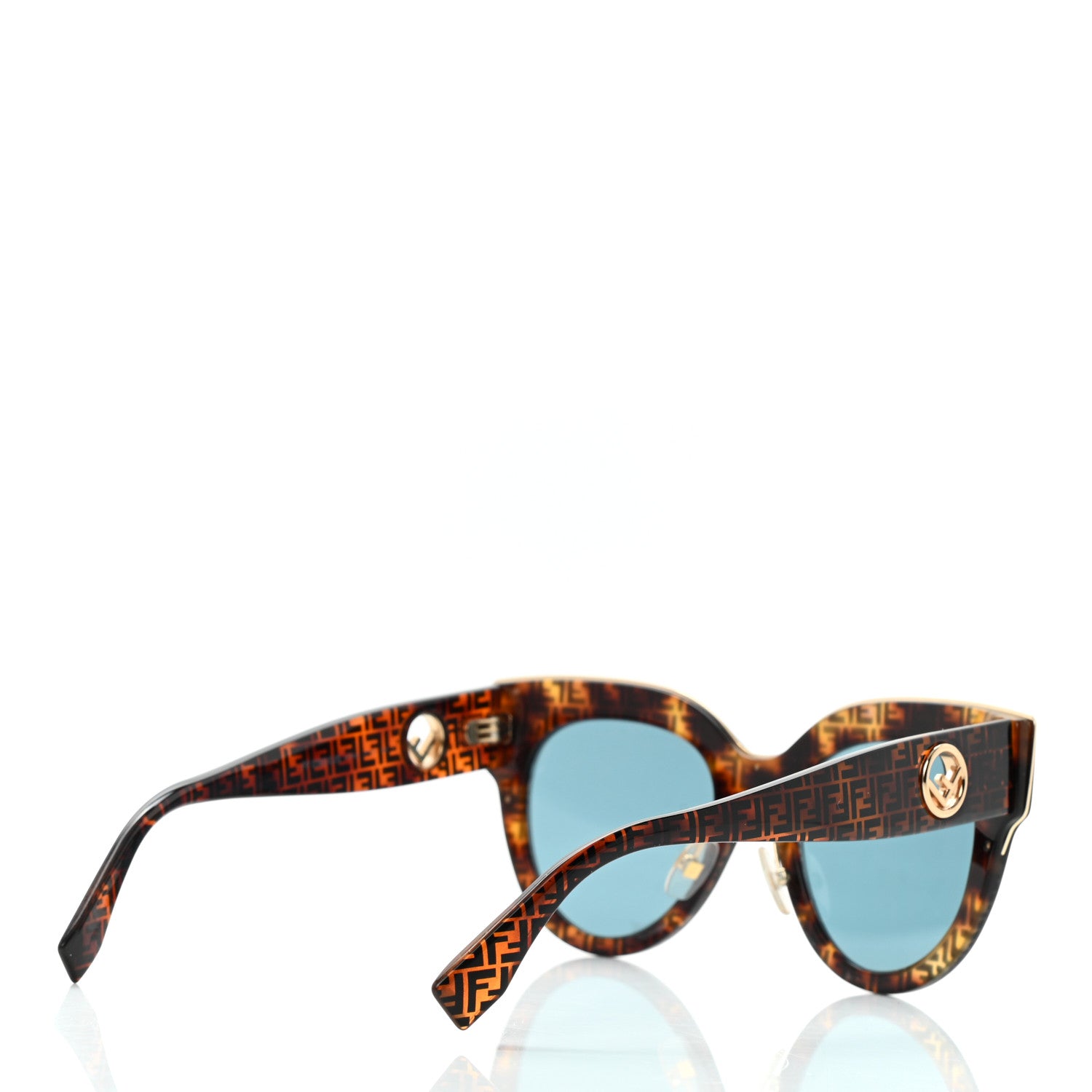 Fendi Acetate F is Fendi FF Cat Eye Sunglasses FF 0360/G/S Havana 3 of 6