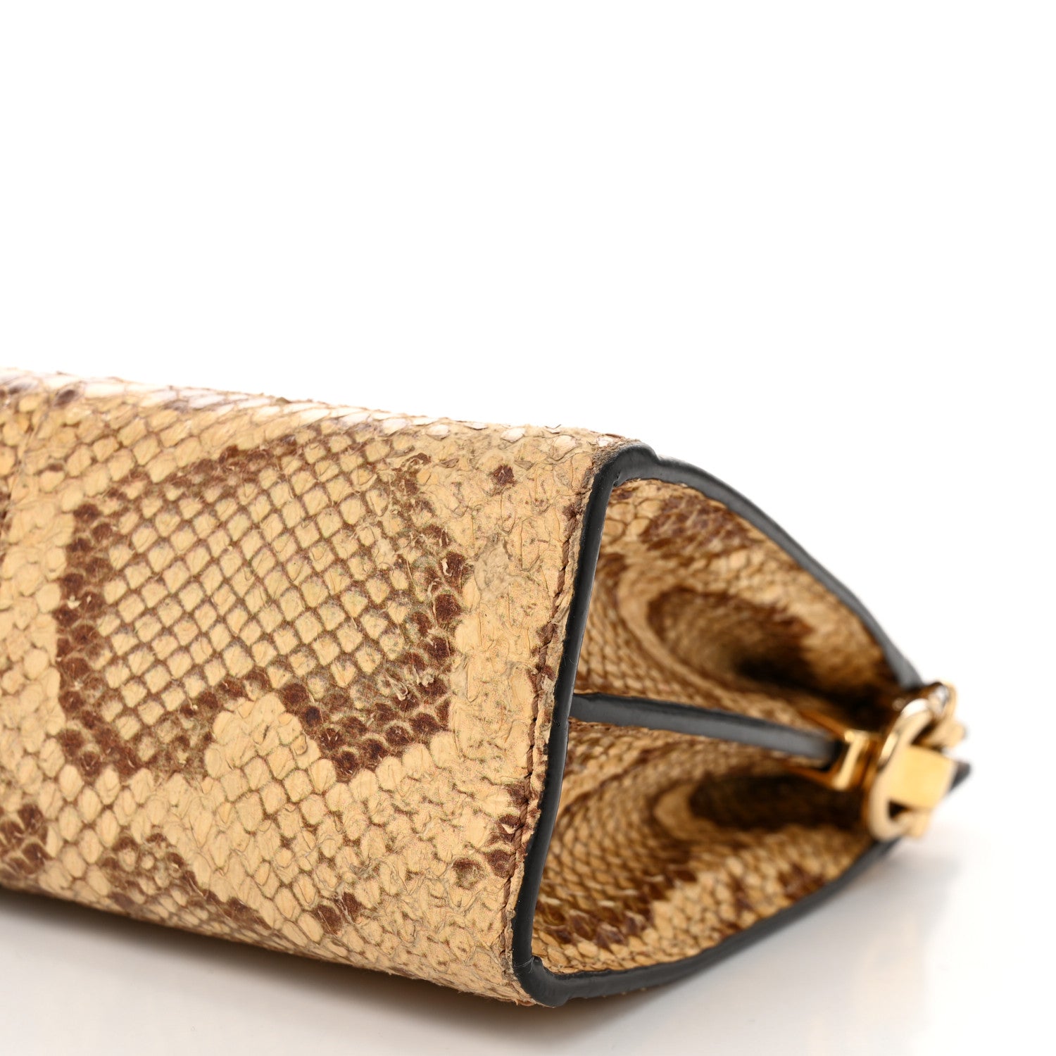 Gucci Raffia Elaphe GG Small Ophidia Chain Shoulder Bag Natural Cream Brown 10 of 10