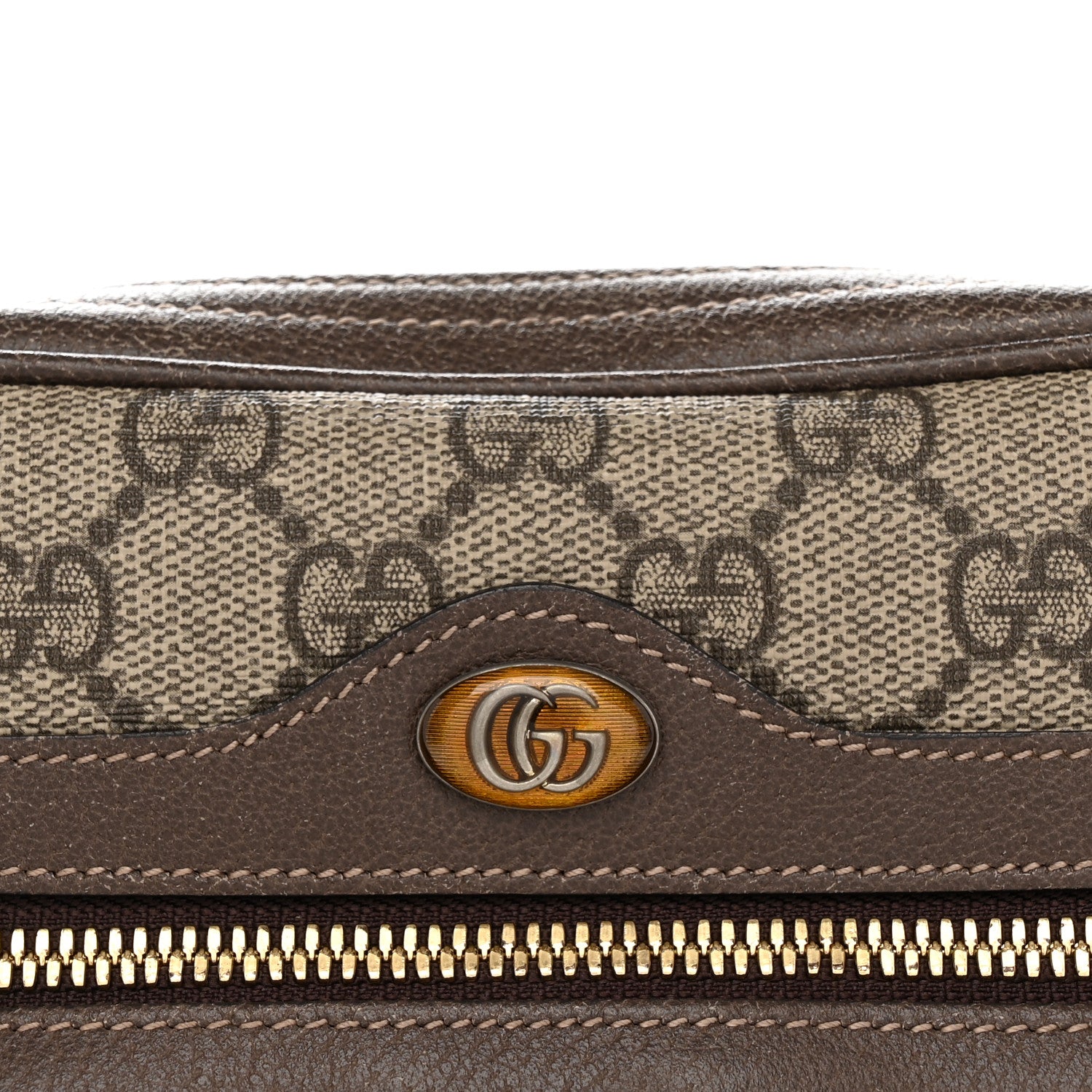 Gucci GG Supreme Monogram Web Small Ophidia Belt Bag 85 34 Dark Brown 9 of 13