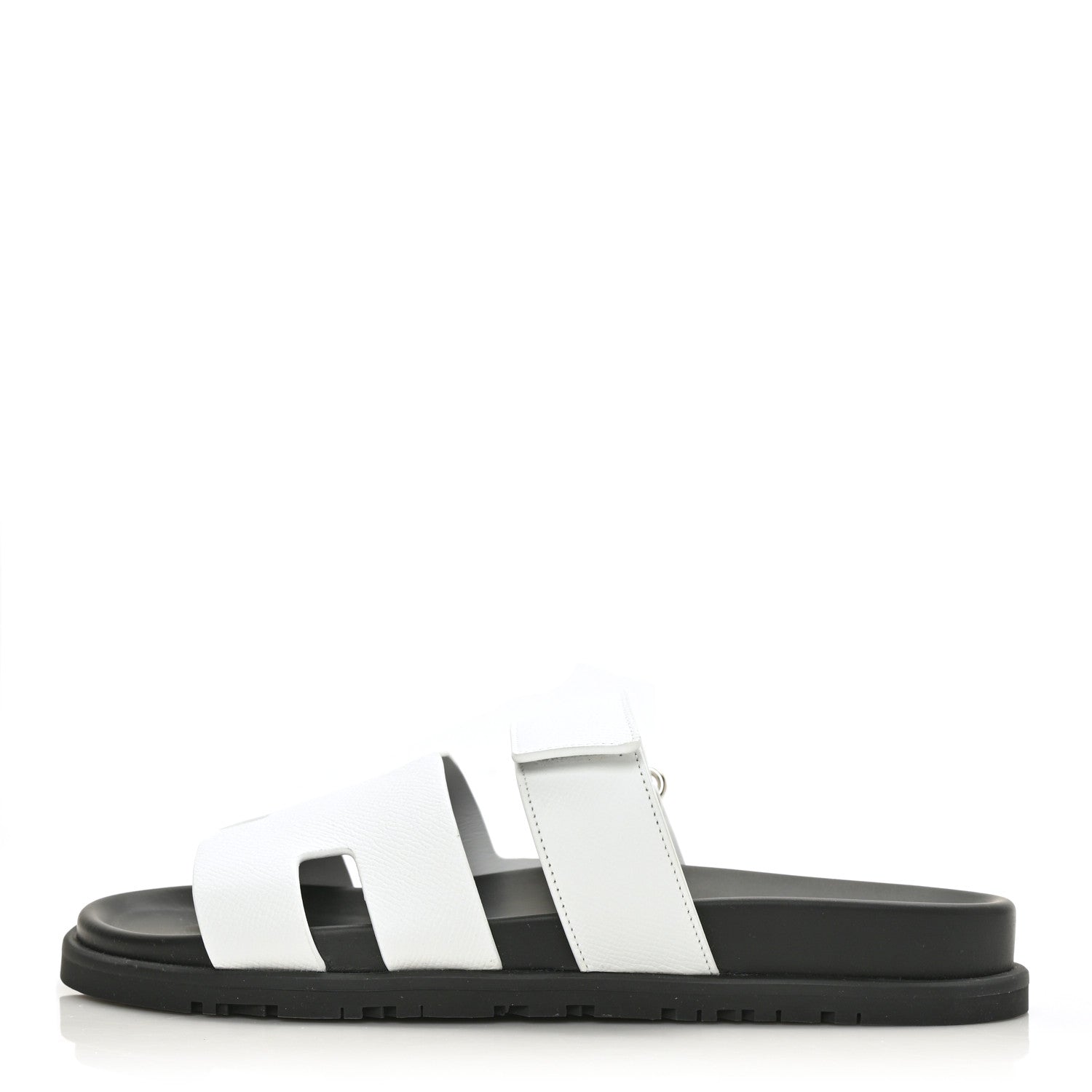 Hermes Epsom Womens Chypre Sandals 40 White 1 of 9