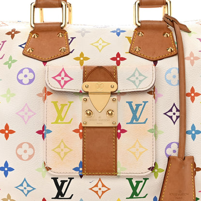 Louis Vuitton Monogram Multicolor Speedy 30 White 8 of 19