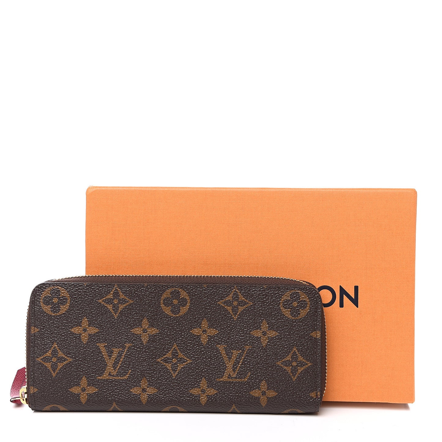 Monogram Clemence Wallet Fuchsia