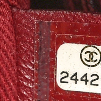 Chanel Shiny Calfskin Goatskin Quilted Medium Coco Curve Messenger Flap Burgundy 7 of 10