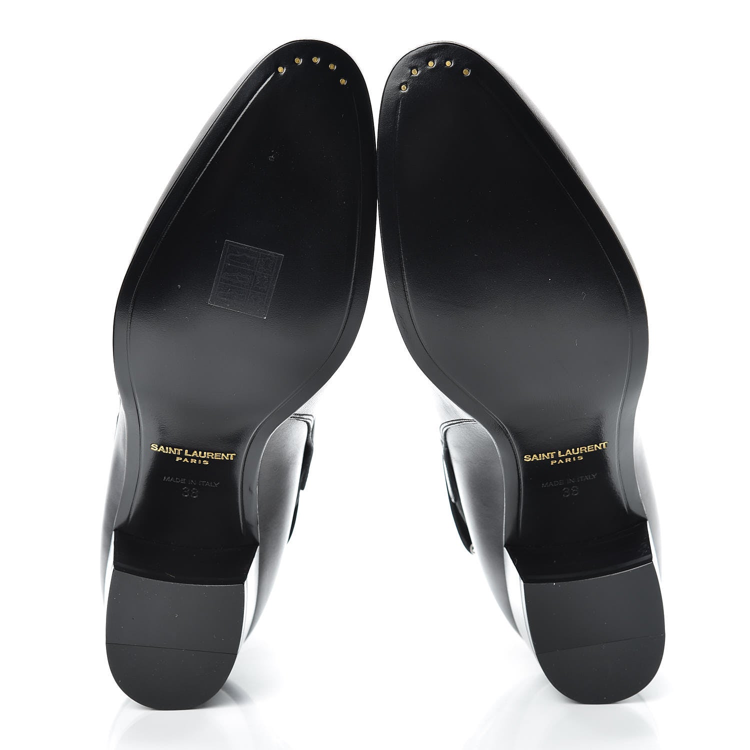 Saint Laurent Smooth Jodhpur Calfskin Blake 40 Ankle Boots 38 Black 5 of 9