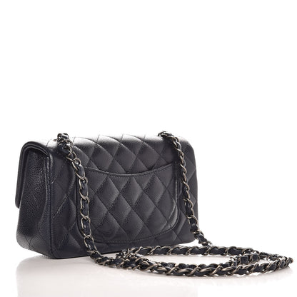 Chanel Caviar Quilted Mini Rectangular Flap Navy 3 of 9